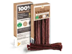 JR Pure Venison Sticks - 100% naturlige hundegodbidder lavet af rent hjortekød.