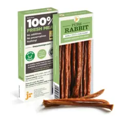 JR Pure rabbit Sticks - 100% naturlige hundegodbidder lavet af rent kaninkød.