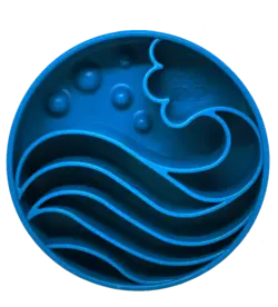 SodaPup Slowfeeder Wave med forskellig størrelser af rum