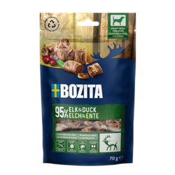 Bozita Meaty Bites med and og elg - 95% kød
