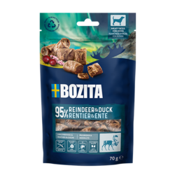 Bozita Meaty Bites med and og rensdyr - 95% kød