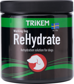Trikem WorkingDog Rehydrate er elektrolytter til din hund i pulverform. Køb hos shopdogsrus.dk