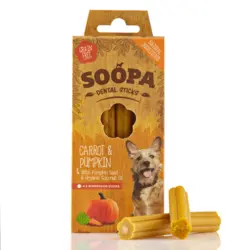 Soopa Dental Stick med gulerødder og græskar hos dogsrus.dk
