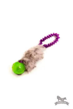 Doggie-Zen Pocket Ball Trækkelegetøj m. Kong Squeezz bold