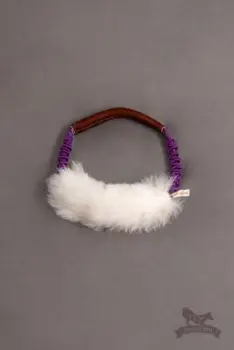 Doggie-Zen Bungee Ring med fårepels og læder