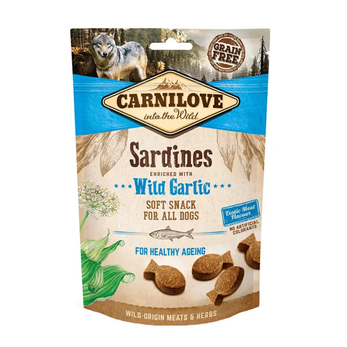 Carnilove Soft Snacks | Sardiner og Vilde Hvidløg