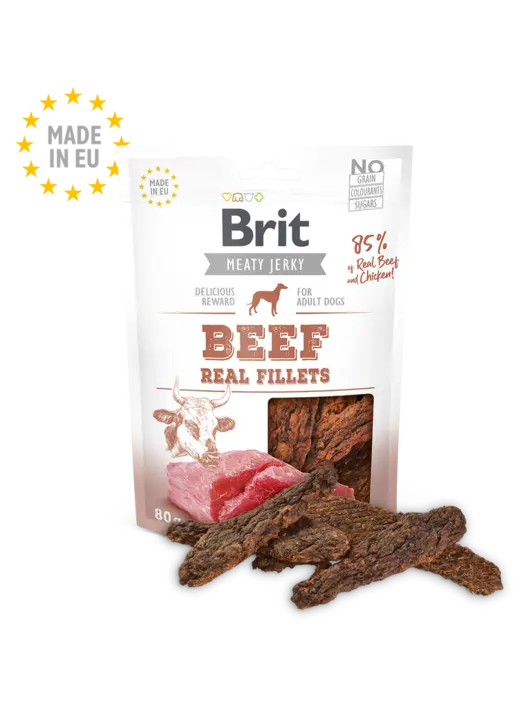 Brit Meat Jerky Beef & Chicken Real Fillets