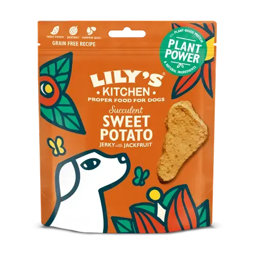 Lily´s Kitchen Proper Food for Dogs - Succulent SWEET POTATO Jerky with Jackfruit