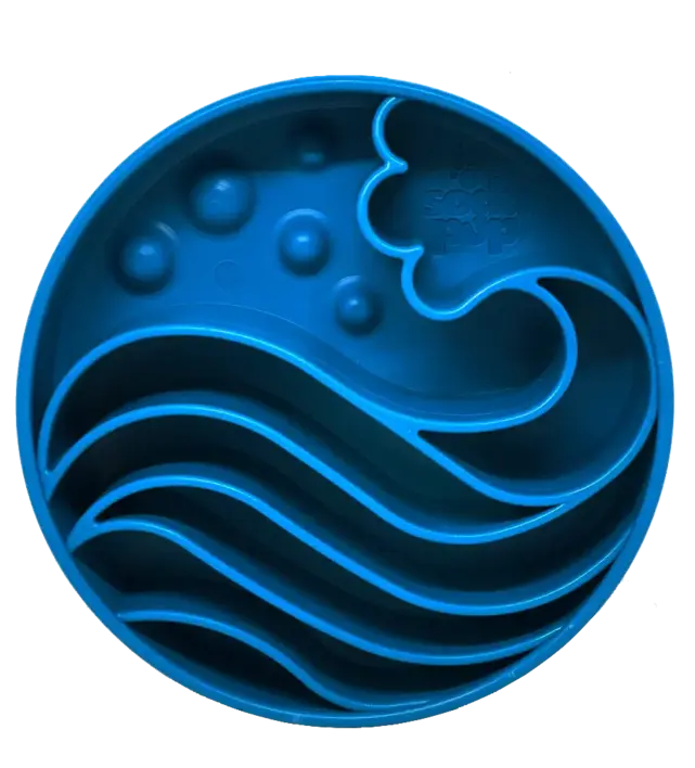 SodaPup Slowfeeder Wave med forskellig størrelser af rum