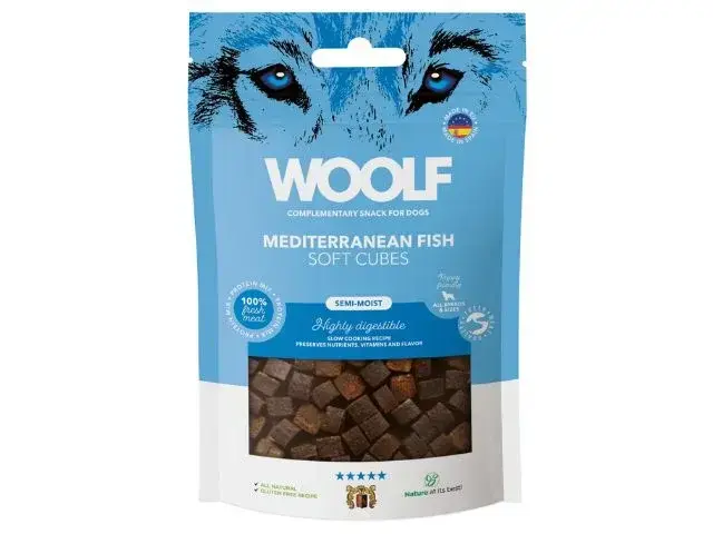 Woolf Mediterranean fish Soft Cubes mned udsøgt middelhavsfisk hos shopdogsrus.dk