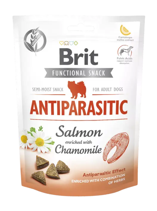 Brit Care Dog Functional Snack Antiparasitic Salmon - ShopDogsrus.dk