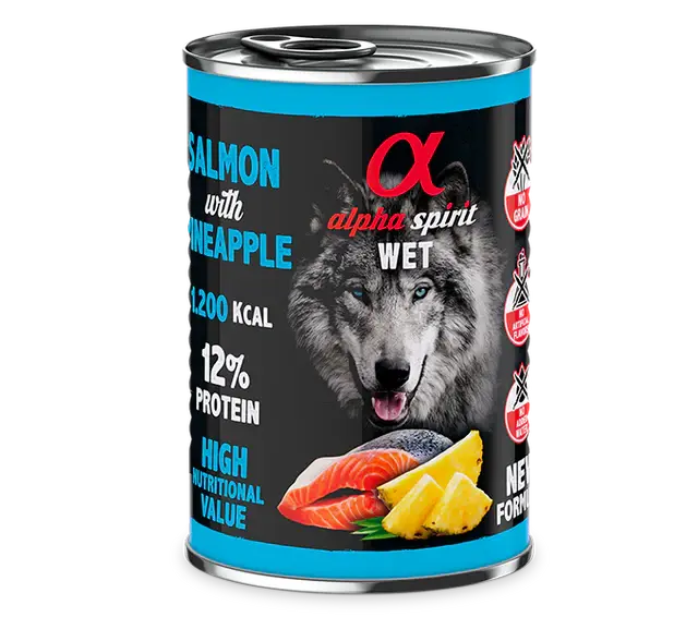 Alpha Spirit Laks og ananas Våfoder hos shopdogsrus.dk