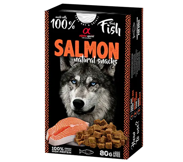 alpha spirit natural snacks med laks hos shopdogsrus.sk