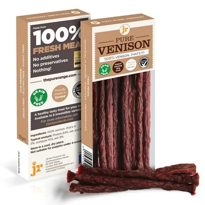 JR Pure Venison Sticks | Lækre stænger med Vildtkød