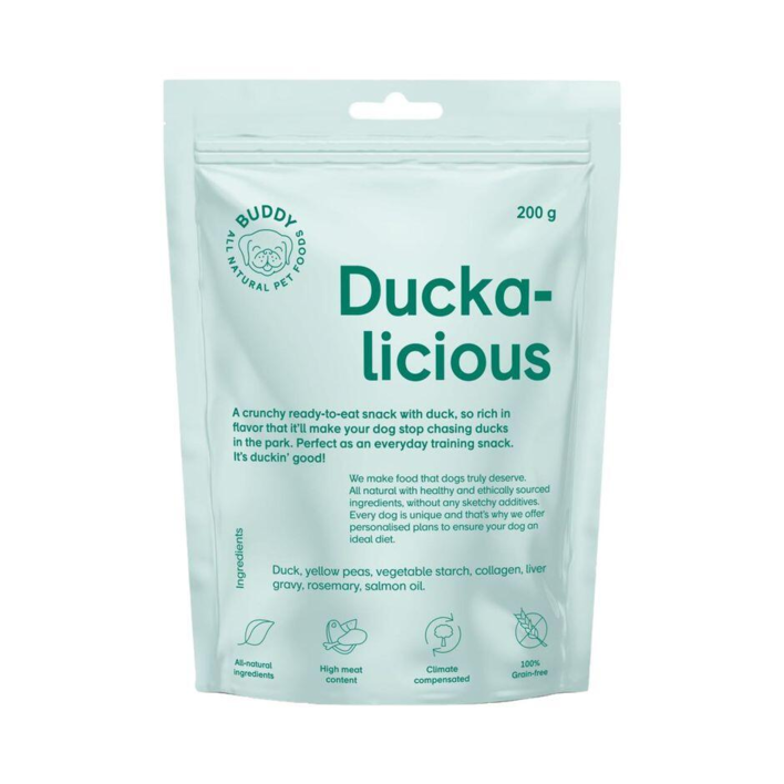 En pose Buddy Duckalicious - lækre bløde godbidder med and