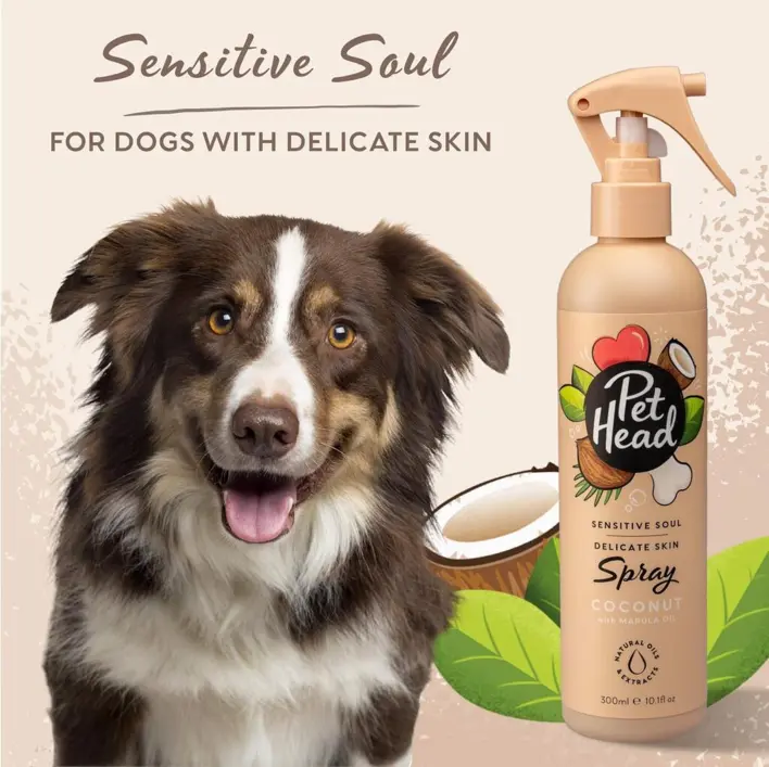 Pet Head Sensitive Soul Pels Spray – mild kokos spray til sensitiv hud