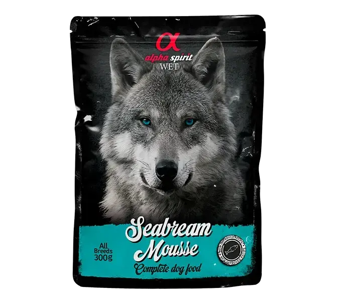 Alpha Spirit Sea Bream Mousse – Cremet Vådfoder med Guldbrasen til Hunde