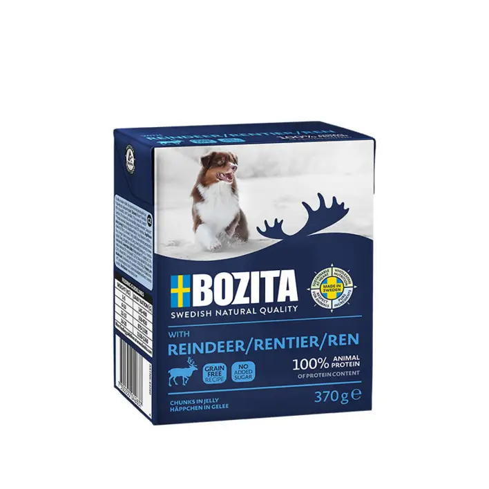 Bozita Vådfoder til Hunde – Kødstykker i Gelé 370 g