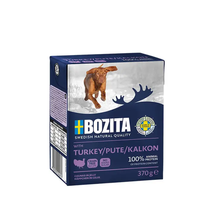 Bozita Vådfoder til Hunde – Kødstykker i Gelé 370 g