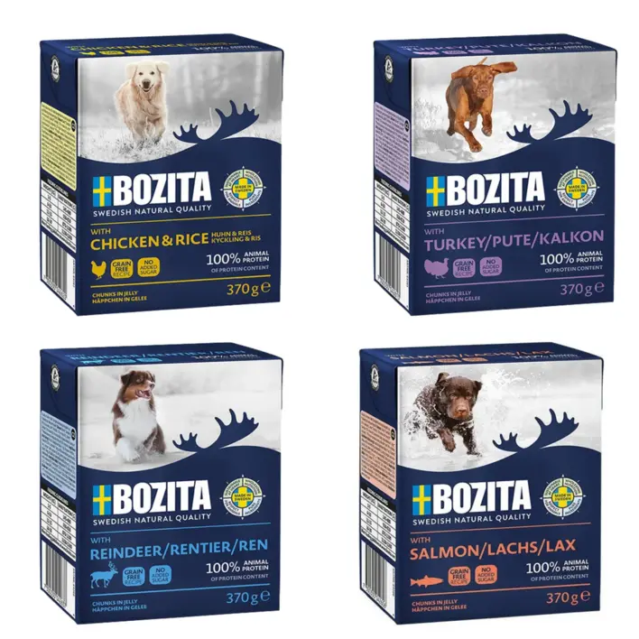 Bozita Vådfoder til Hunde – Kødstykker i Gelé 370 g