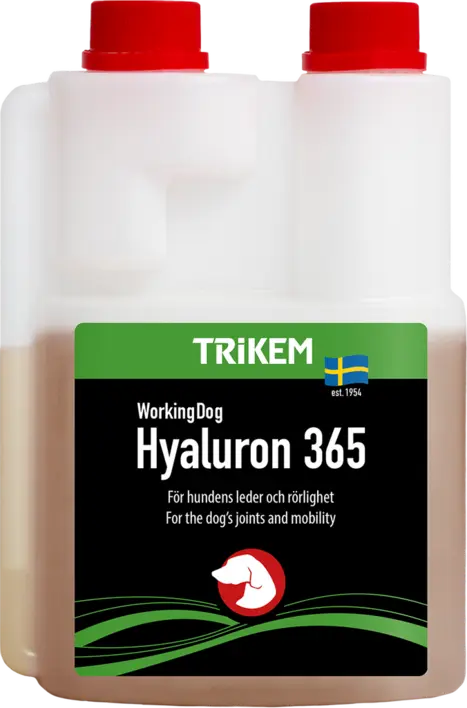 Trikem WorkingDog Hyaluron365 – Ledtilskud til Hunde med Hyaluronsyre, Glucosamin og MSM (500ml)