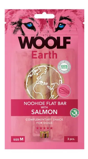 Woolf Earth Noohide med Laks (Medium, 3 stk)