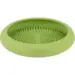 Kraftig grøn LickiMat UFO, en gummiskål til langsom fodring, der fremmer slikkeadfærd hos hunde for ro og koncentration