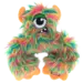 En farverig KONG Frizzle bamse med store orange ører og et grønt øje i midten, tilgængelig på Shopdogsrus.dk. Bamsen har en pels i nuancer af grøn, pink, og blå, med en stor smilende mund og broderede detaljer.