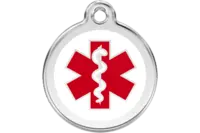 Hundetegn med Medicinsk Tegn | Emalje str. Medium