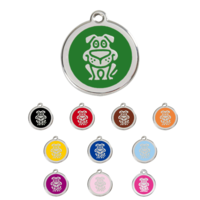 Hundetegn med Cartoon Hund | Emalje str. Medium