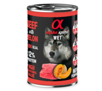 Alpha Spirit Vådfoder med Okse og Melon