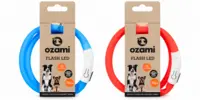 Ozami LED Lyshalsbånd – Rød og Blå