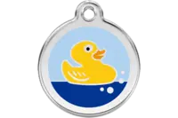 Hundetegn med Gummiand | Emalje str. Small